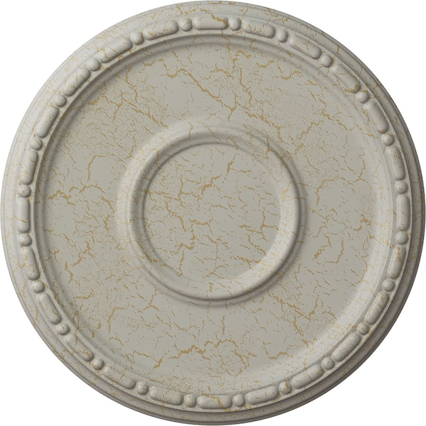 Ekena Millwork Medea Ceiling Medallion (Fits Canopies up to 5 1/2"), 16 1/2"OD x 1 1/2"P, Pot of Cream Crackle CM16MDPCC - main